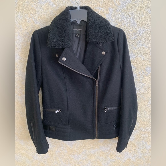 Banana Republic black jacket with side pocket new without tag - Picture 2 of 5